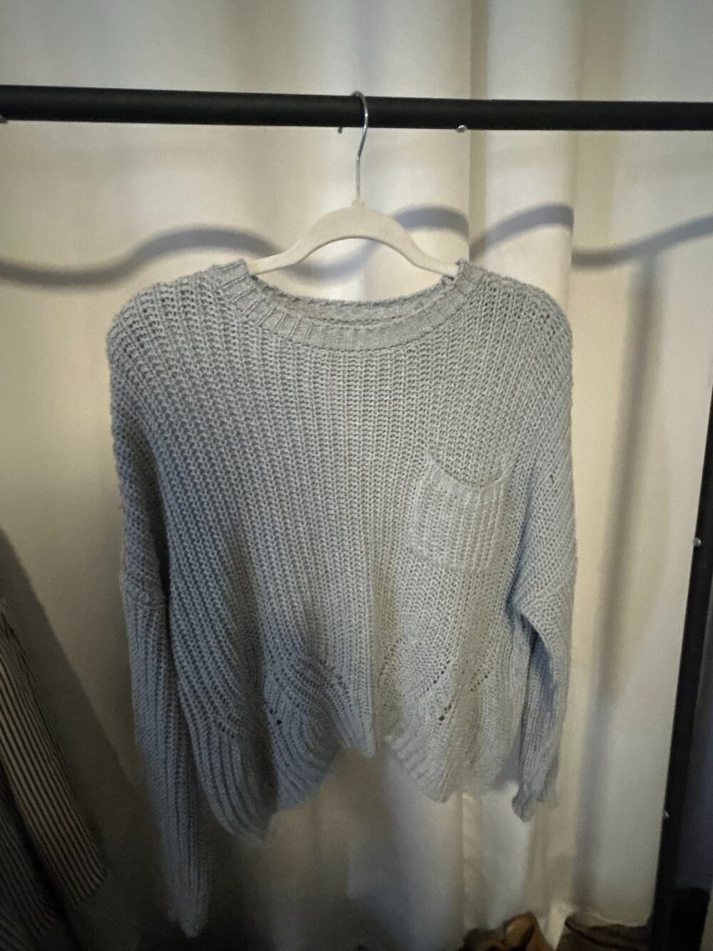 Light Blue Knitted Sweater
